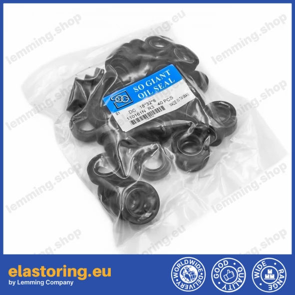 Oil seal 18x32x8 DC NBR [A-DUO]